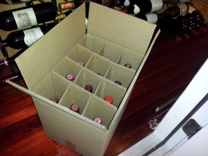 Double Walled Wine Shipping Box